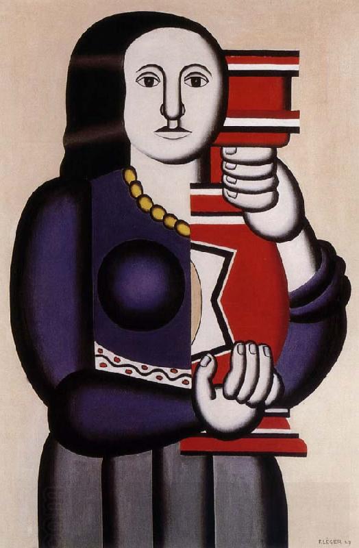 Fernard Leger The fem hold the bottle oil painting picture